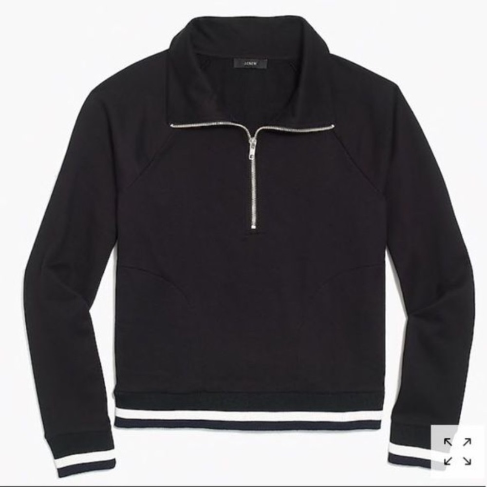 J.CREW BLACK/NAVY ZIP UP BRAND NEW SIZE XS